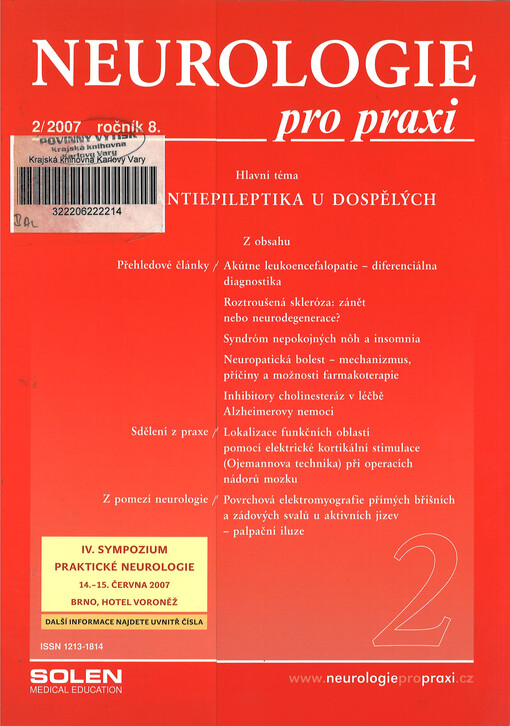 Neurologie pro praxi