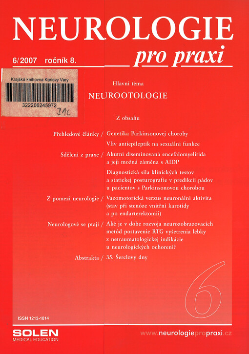 Neurologie pro praxi