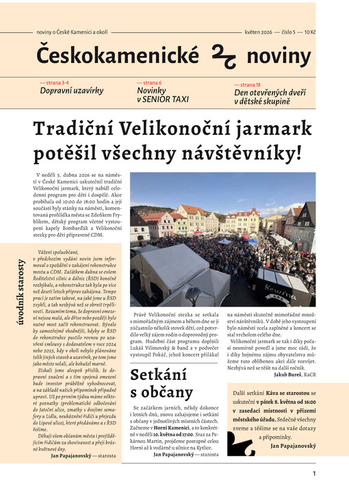 Českokamenické noviny : informační list Městského úřadu