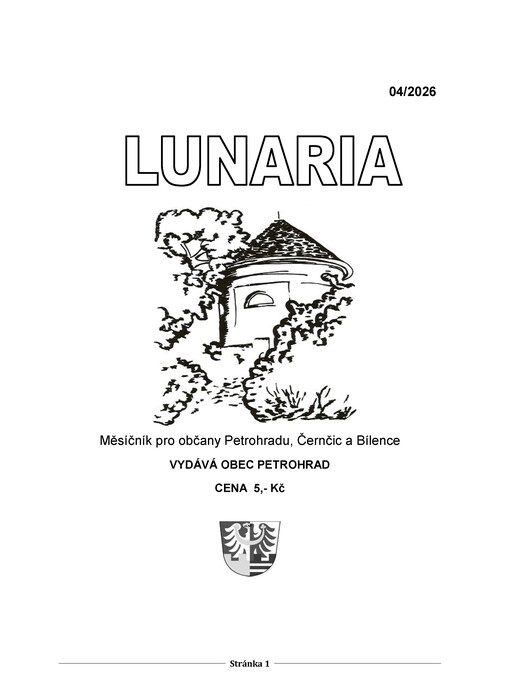 Lunaria : měsíčník pro občany Petrohradu, Černčic a Bílence
