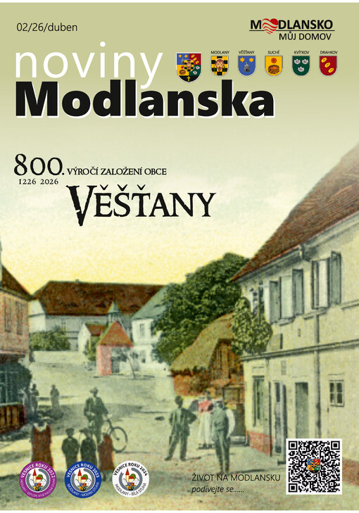 Noviny Modlanska : obecní zpravodaj pro občany Modlan, Věšťan, Suché, Kvítkova a Drahkova