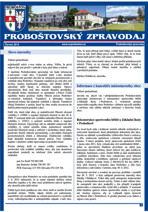 Proboštovský zpravodaj
