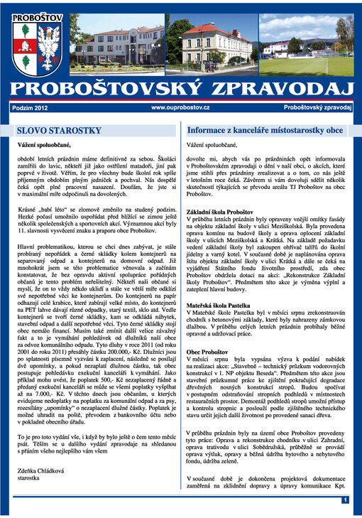 Proboštovský zpravodaj