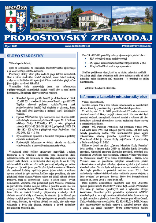 Proboštovský zpravodaj