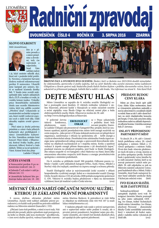 Radniční zpravodaj : dvouměsíčník Litoměřic