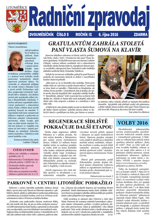 Radniční zpravodaj : dvouměsíčník Litoměřic