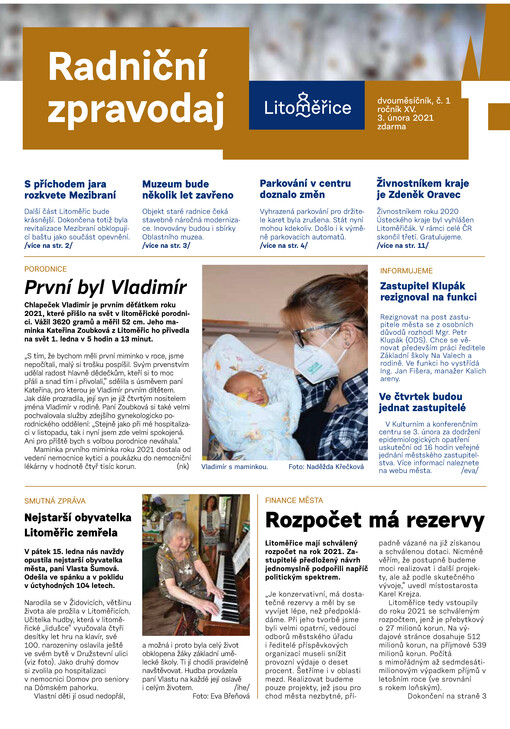 Radniční zpravodaj : dvouměsíčník Litoměřic