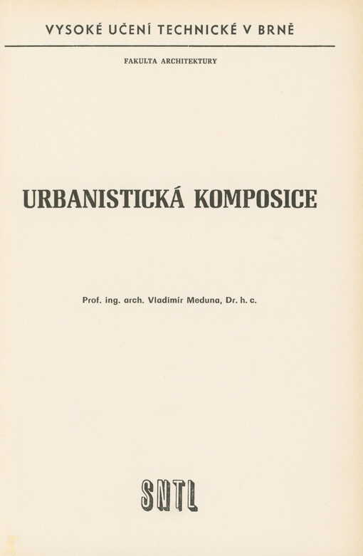 Urbanistická komposice