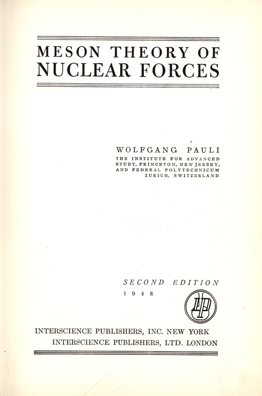 Meson theory of nuclear forces
