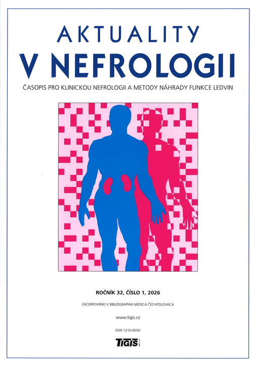 Aktuality v nefrologii : časopis pro klinickou nefrologii a metody náhrady funkce ledvin