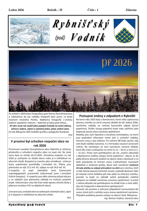 Rybnišťský (pod) vodník