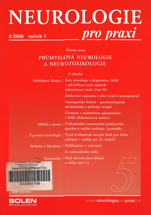 Neurologie pro praxi