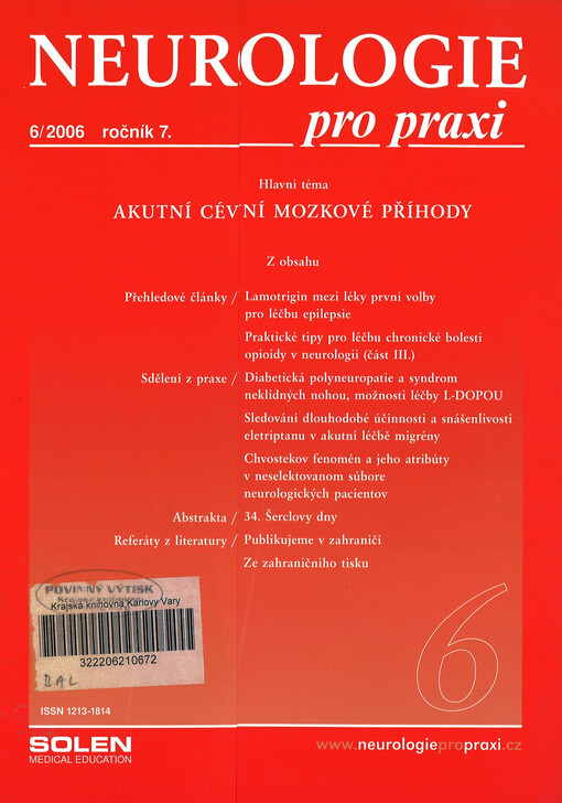 Neurologie pro praxi