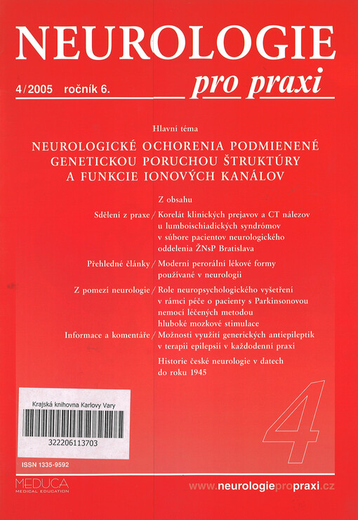 Neurologie pro praxi