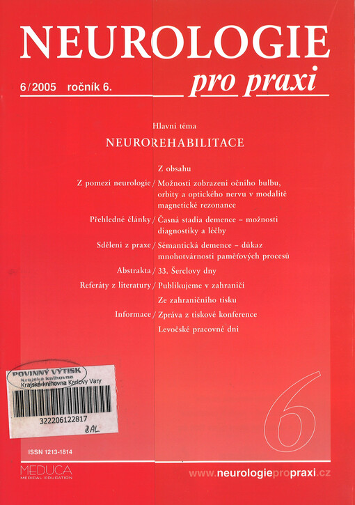 Neurologie pro praxi