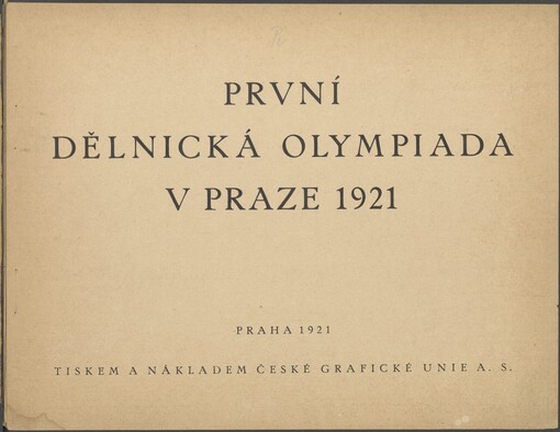 První dělnická olympiáda v Praze 1921