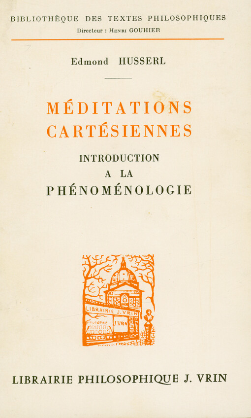 Méditations cartésiennes : introduction a la phénoménologie