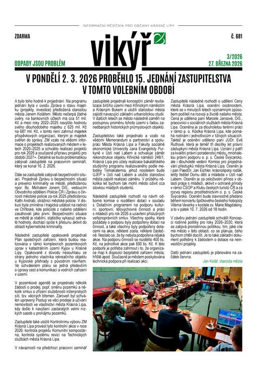 Vikýř : krásnolipský půlměsíčník
