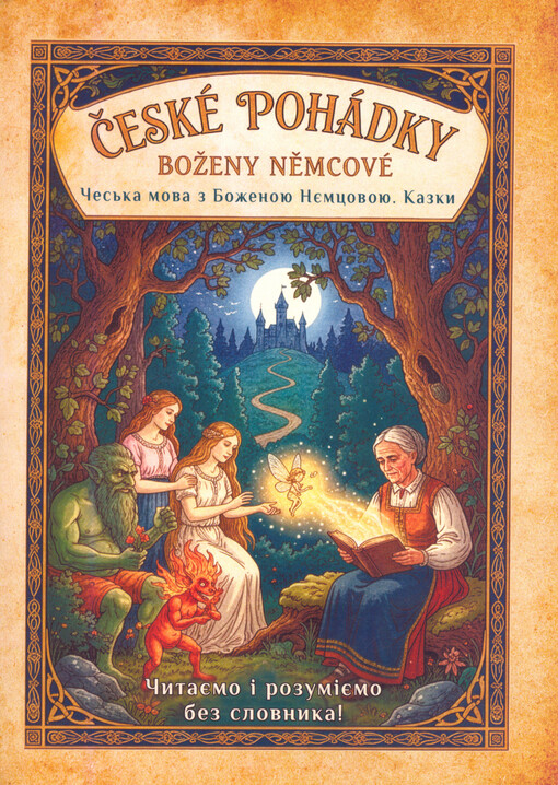Kazky Boženy Njemcovoji : metod PDČ - pìdtrymuvane dvofazne čytannja = České pohádky Boženy Němcové : PDČ - Podporované dvoufázové čtení