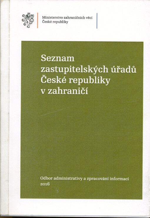 Seznam zastupitelských úřadů České republiky v zahraničí