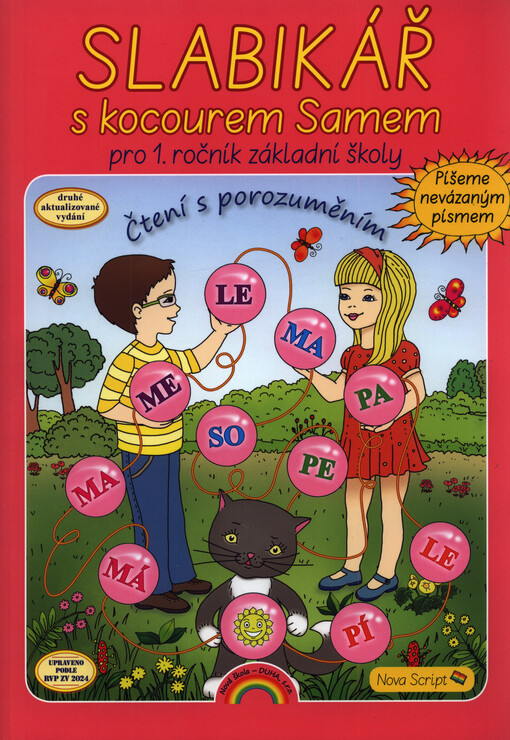 Slabikář s kocourem Samem : píšeme nevázáným písmem