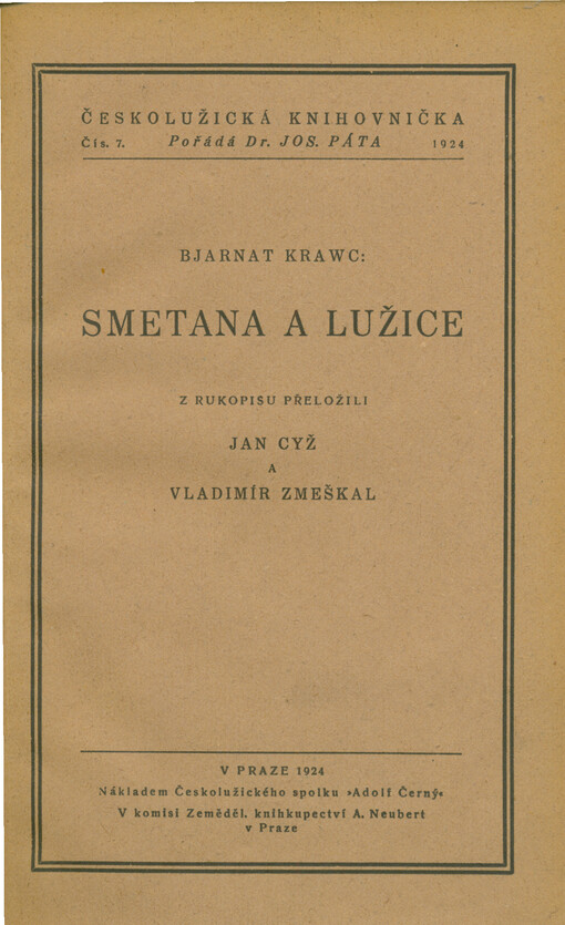 Smetana a Lužice
