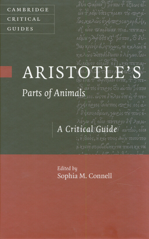 Aristotle's parts of animals : a critical guide