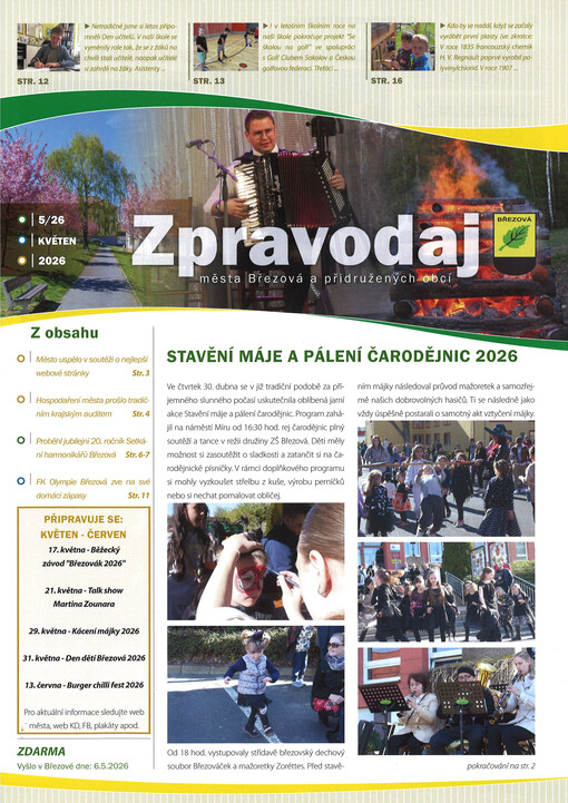 Zpravodaj města Březová a přidružených obcí
