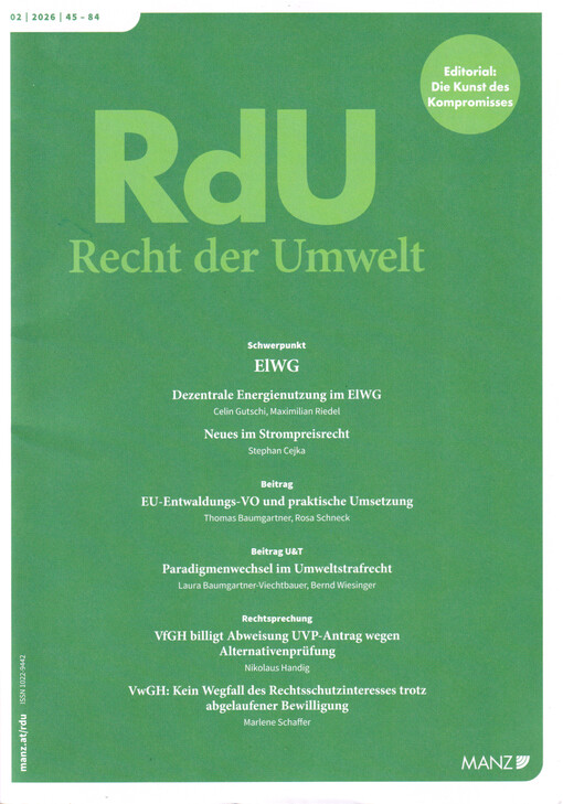 Recht der Umwelt