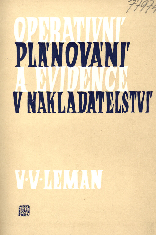 Operativní plánování a evidence v nakladatelství