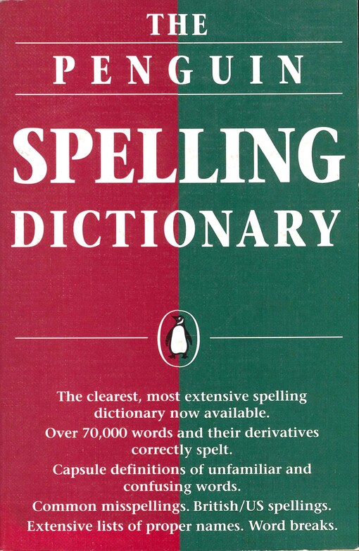 The Penguin spelling dictionary