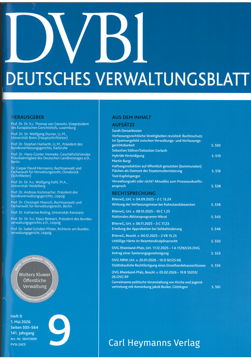 Deutsches Verwaltungsblatt