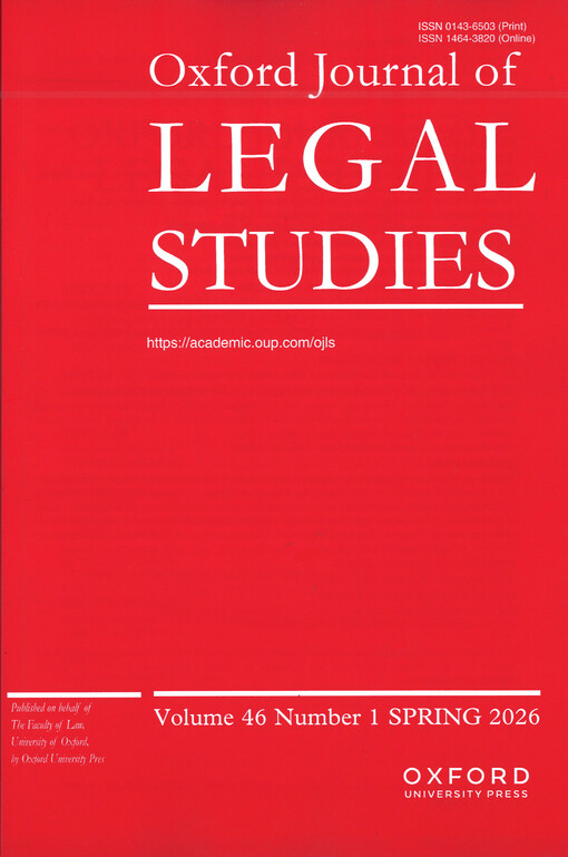 Oxford journal of legal studies