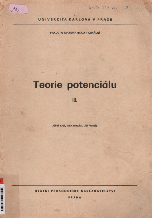 Toerie potencionálu III.
