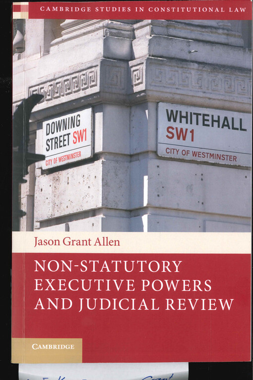 Non-statutory executive powers and judicial review