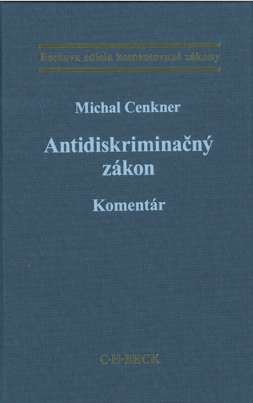 Antidiskriminačný zákon : komentár