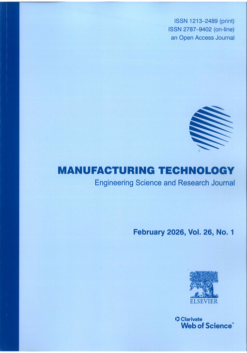 Manufacturing technology : journal for science, research and production