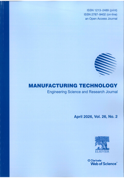Manufacturing technology : journal for science, research and production