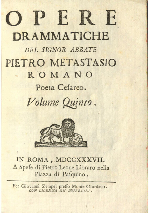 Opere drammatiche. Volume Quinto