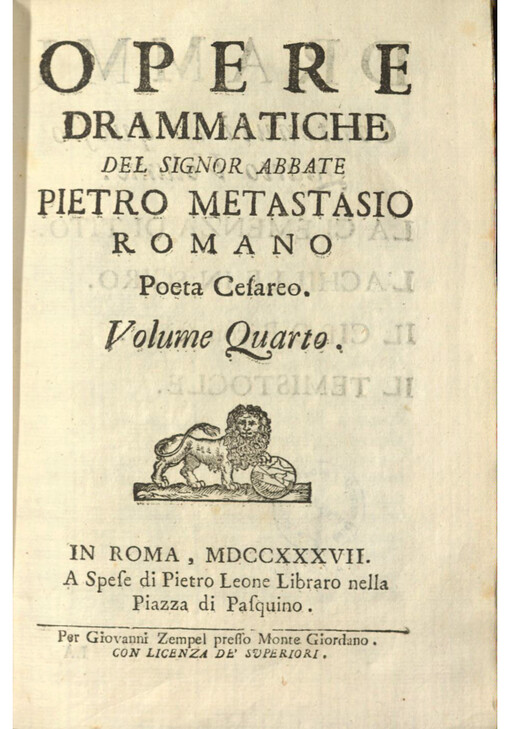 Opere drammatiche. Volume Quarto