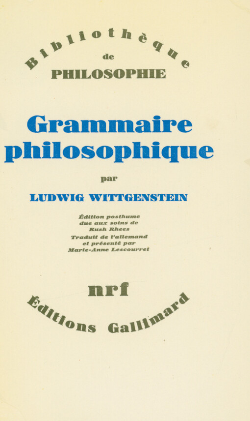 Grammaire philosophique