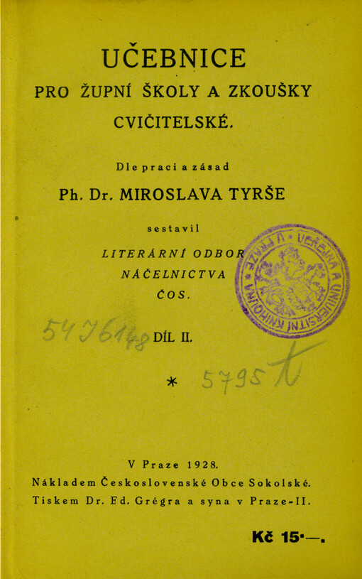 Učebnice pro župní školy a zkoušky cvičitelské. Díl 2.