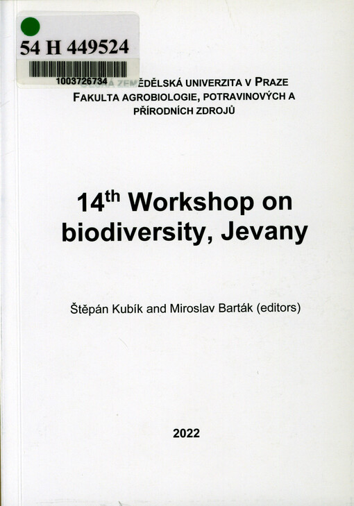 Workshop on Biodiversity, Jevany
