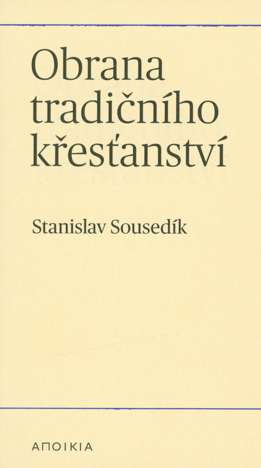 Obrana tradičního křesťanství