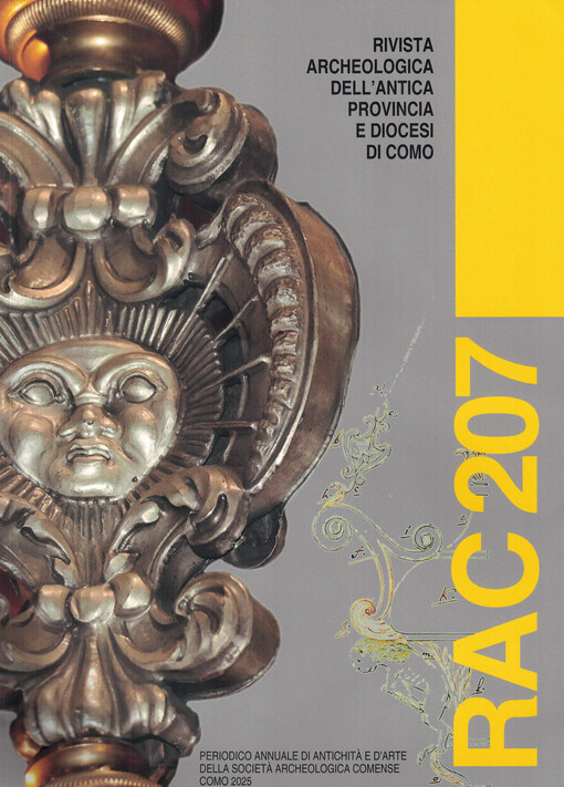 Rivista archeologica dell'antica provincia e diocesi di Como : periodico annuale di antichità e d'arte della Società archeologica comense