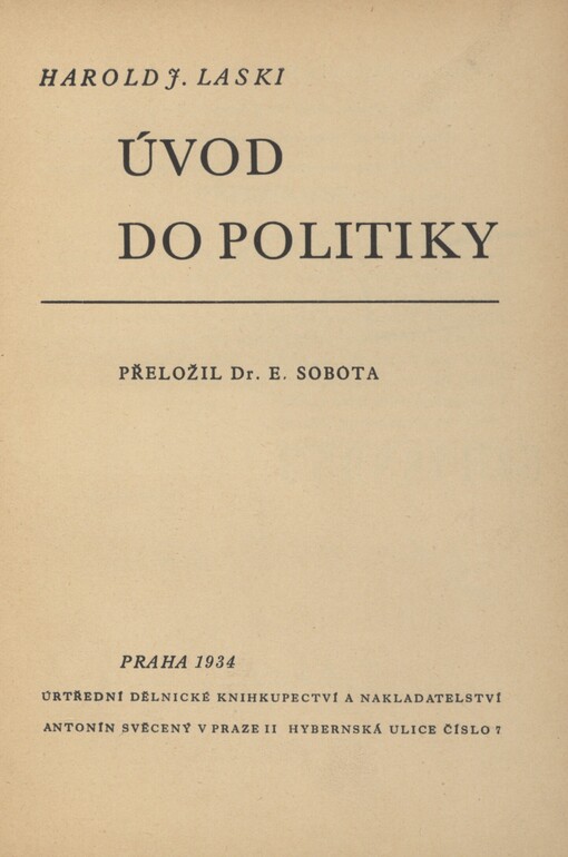 Úvod do politiky