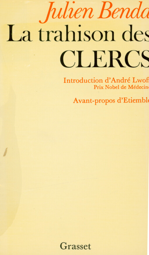 La trahison des clercs