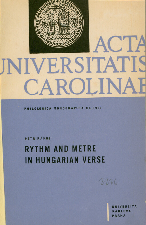 Rhythm and metre in Hungarian verse