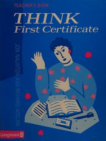 Think First certificate.Teacher's book