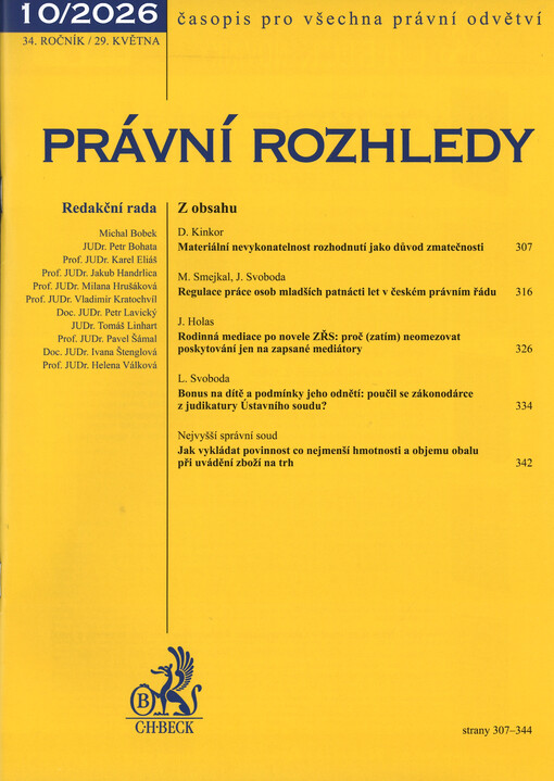 Právní rozhledy : časopis pro všechna právní odvětví